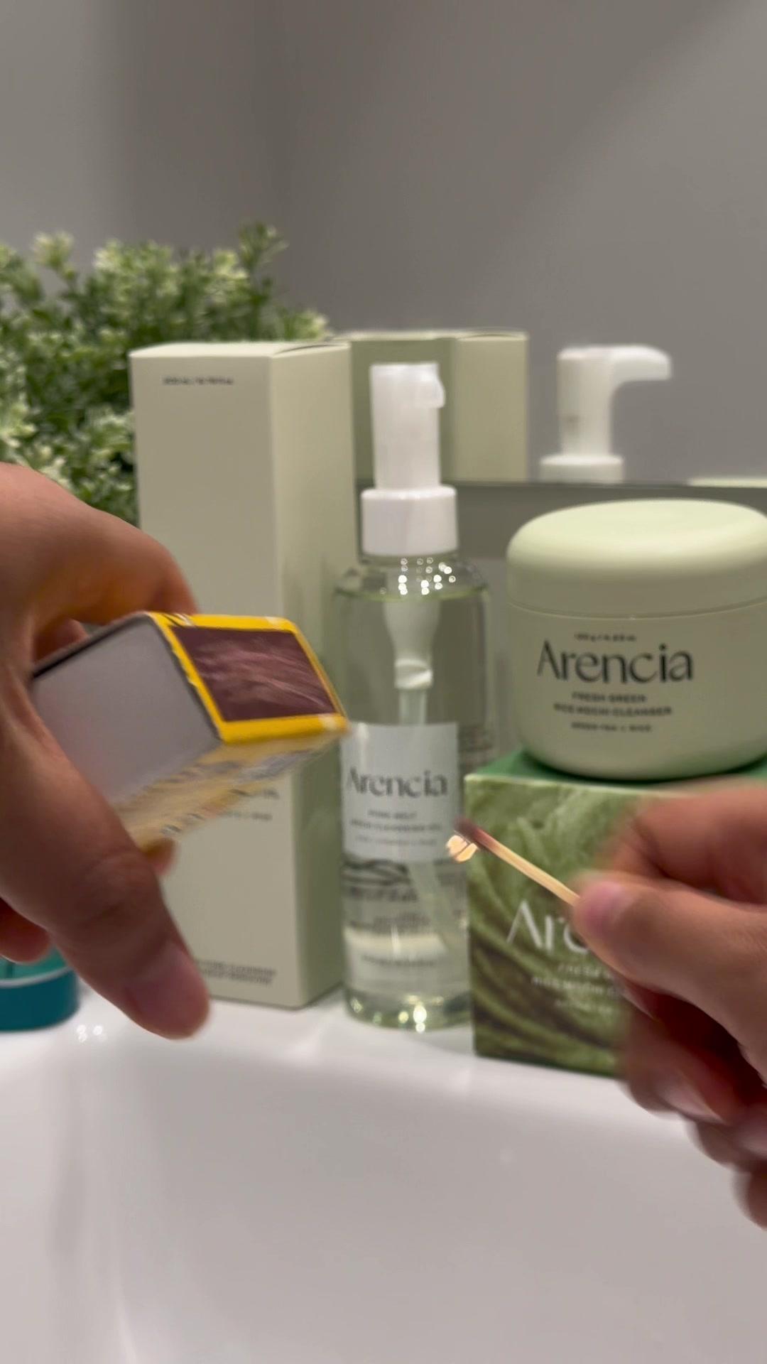 Satisfying ASMR Skincare Routine with Arencia
